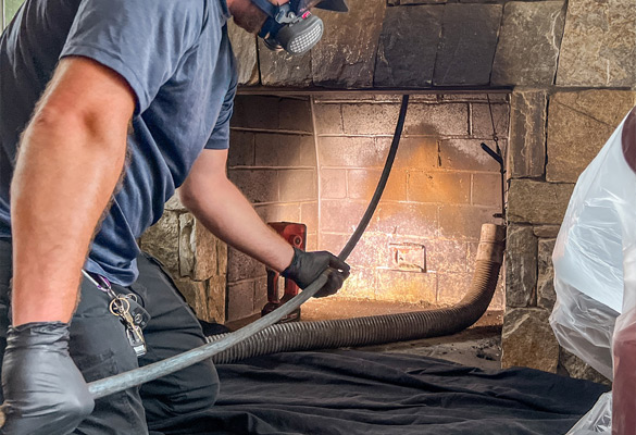 Ramonage de cheminée à Bergers (38420) en Isère (38).